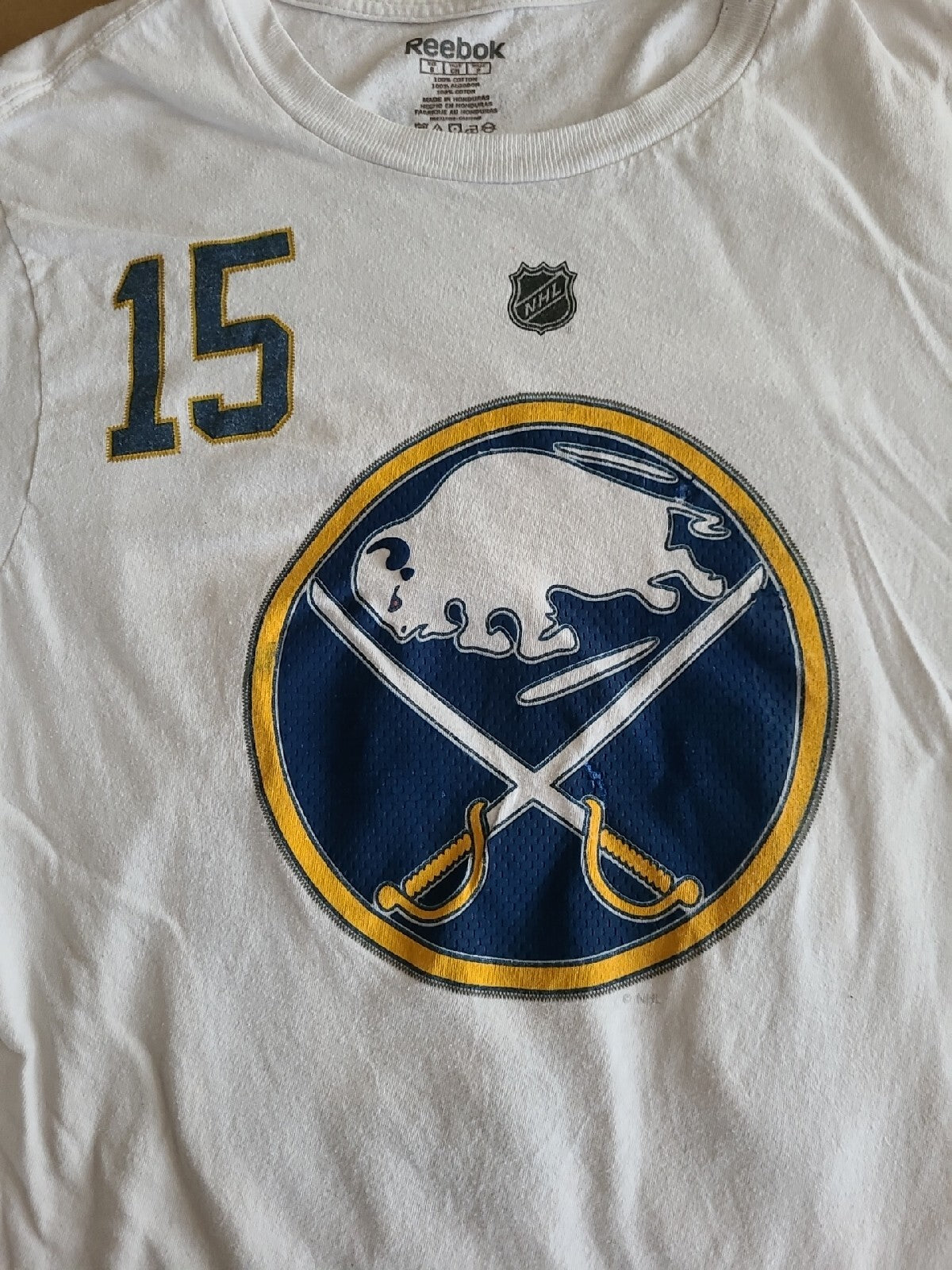 NHL Buffalo Sabres Reebok #15 Jack Eichel Men Small T-shirt