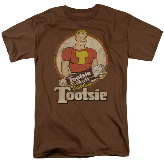 Tootsie Roll "Captain Tootsie" Mens Adult Unisex T-Shirt, Available Sm to 3x