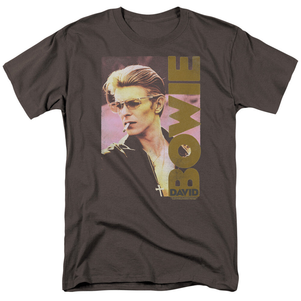 David Bowie "Classic Bowie Smokin" Mens Unisex T-Shirt -Available Sm to 5x -new