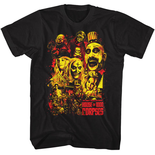 House of 1000 Corpses "Collage" Men Unisex T-Shirt -Available Sm to 3x -new