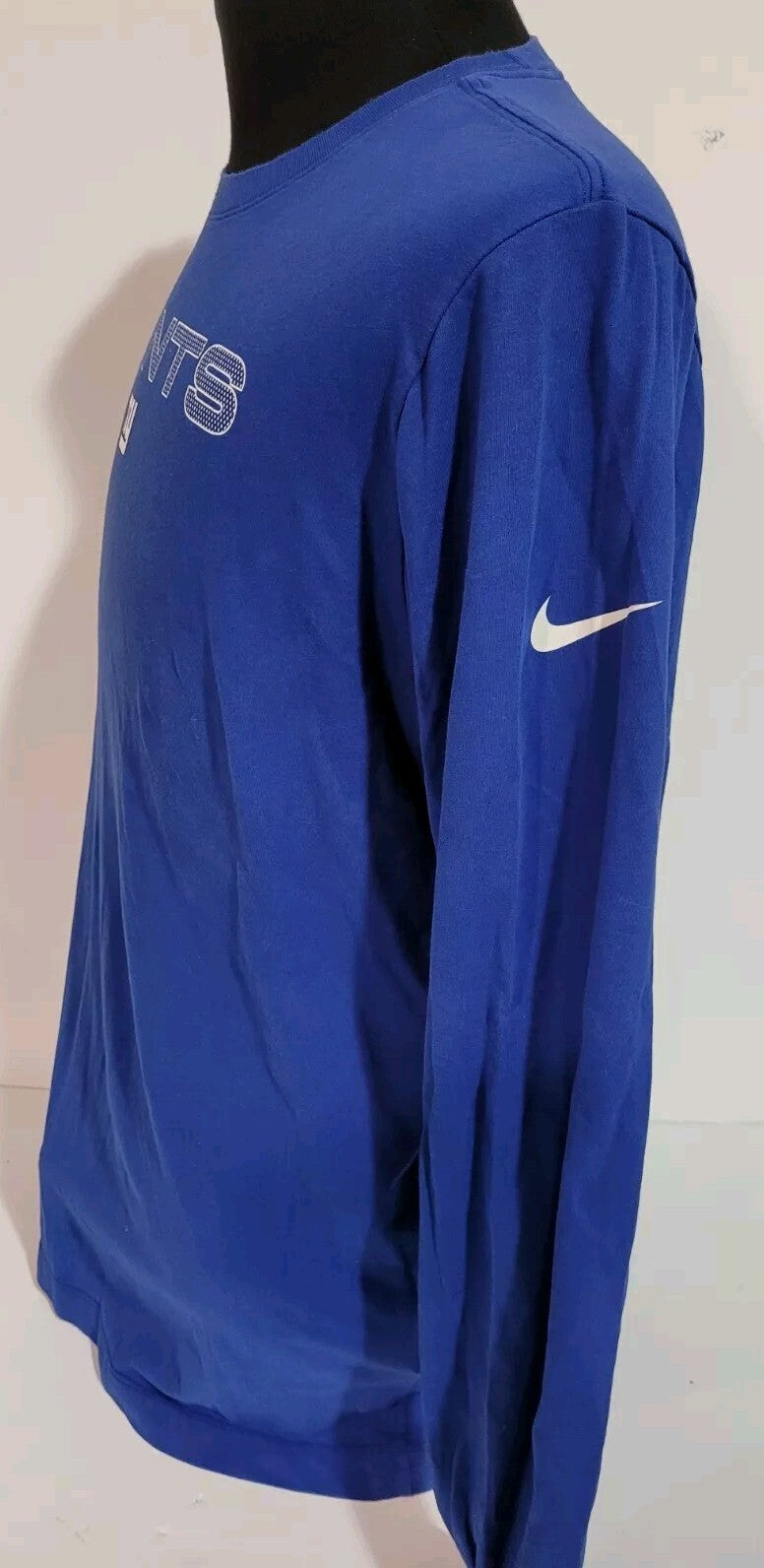 New York Giants Mens Unisex Large Polyester Long Sleeved T-shirt by Nike OnField