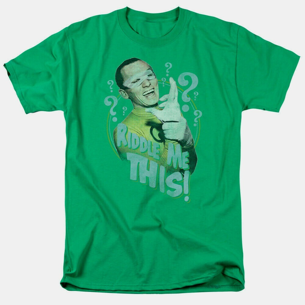Batman 66 TV Riddler "Riddle Me This" Mens Unisex T-Shirt -Available in Sm to 3x