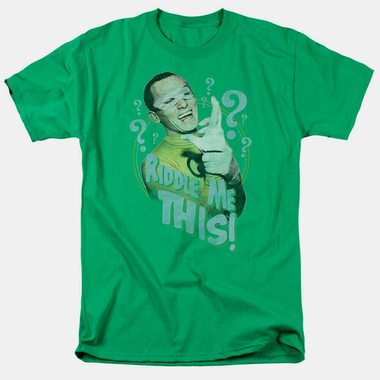 Batman 66 TV Riddler "Riddle Me This" Mens Unisex T-Shirt -Available in Sm to 3x