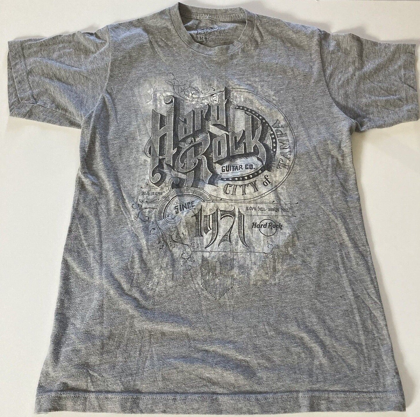 Hard Rock Cafe "Guitar Company, Tampa" Mens Medium Unisex T-shirt -New
