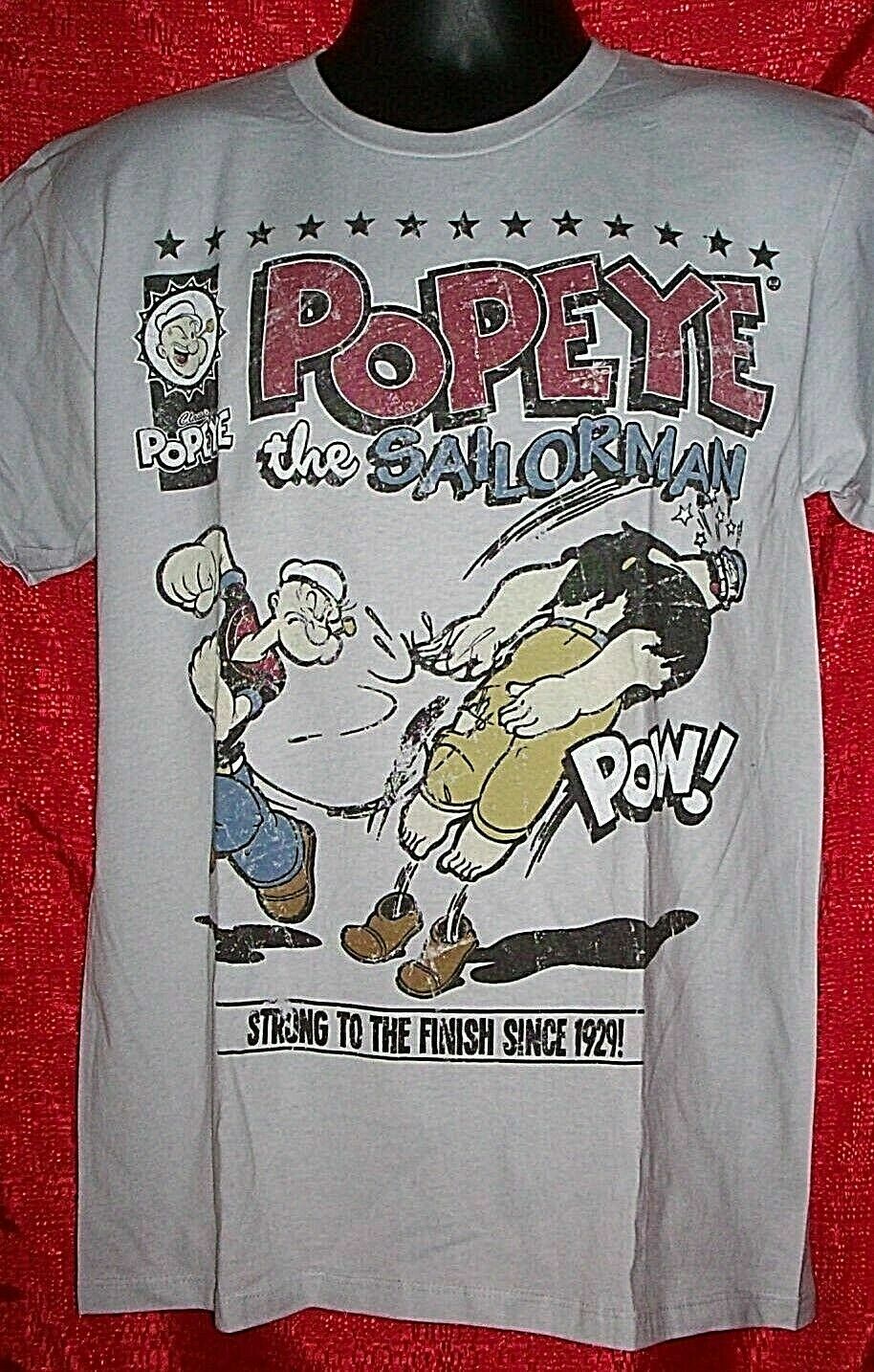 Popeye The Sailor Man, Strong 2 the Finish Since 1929 Mens Medium Unisex T-Shirt