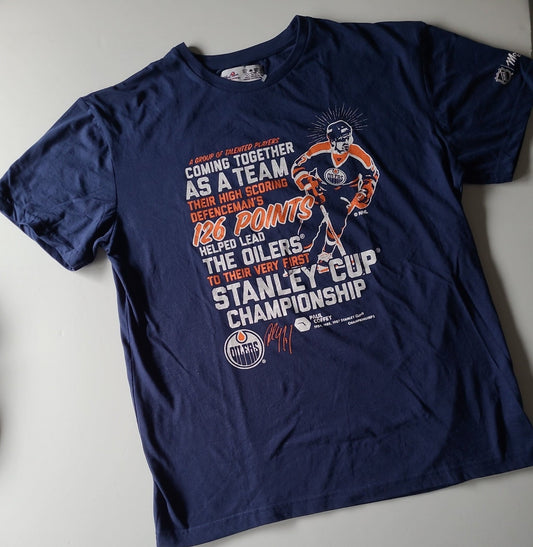 NHL Molson Cdn The Alumni Stanley Cup Champion Paul Coffey Men Large T-shirt