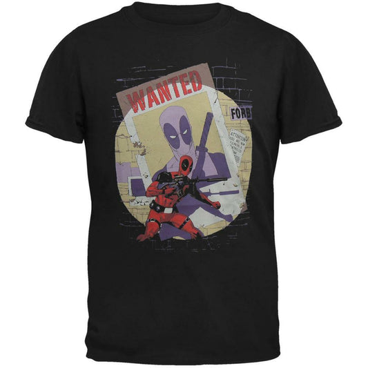Deadpool and a "Wanted Billboard" Mens Unisex T-shirt -Available xL & 2x New