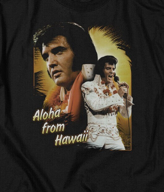 Elvis Presley "Aloha from Hawaii" Mens Unisex T-Shirt, Available Sm to 5x -new