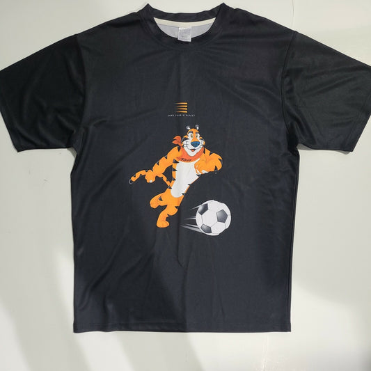 Kellogg, Tony the Tiger "Earn Your Stripes" 2008 Mens xL Soccer Jersey/T-shirt