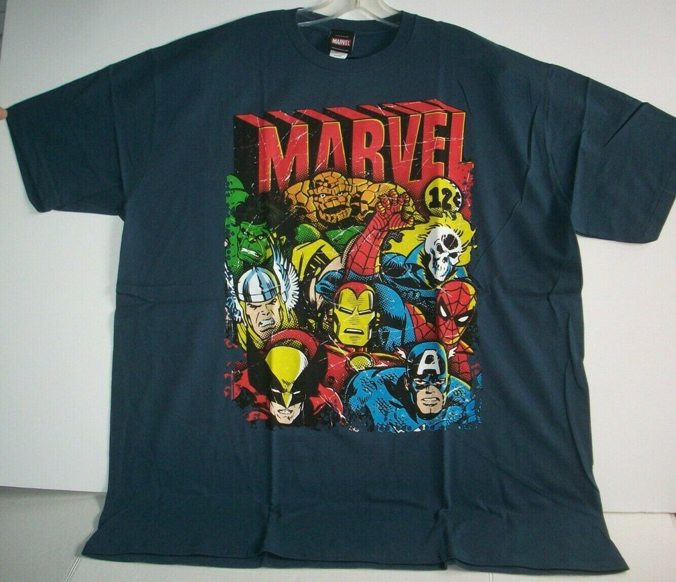 Marvel Comic Characters XXL Adult Unisex T-Shirt - New