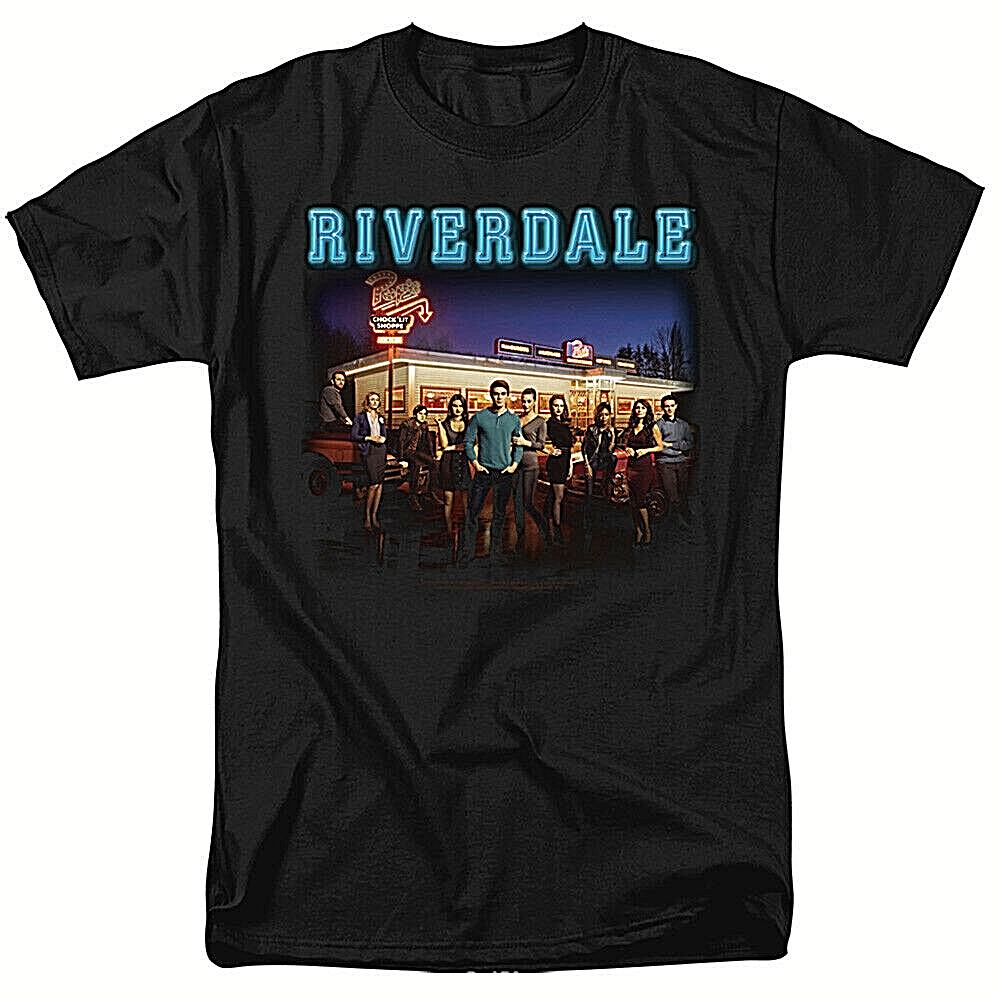 Riverdale TV Series Cast at Pops Mens Unisex T-Shirt, Available Sm to 5x