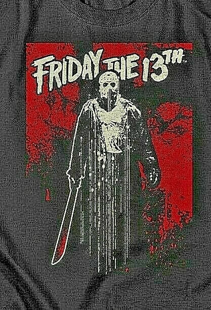 Friday the 13th, "Jason, Blood Splatter" Mens Unisex T-Shirt Available Sm to 5x