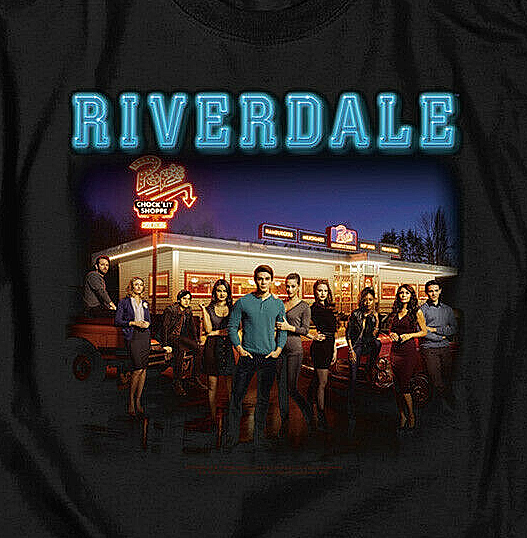 Riverdale TV Series Cast at Pops Mens Unisex T-Shirt, Available Sm to 5x