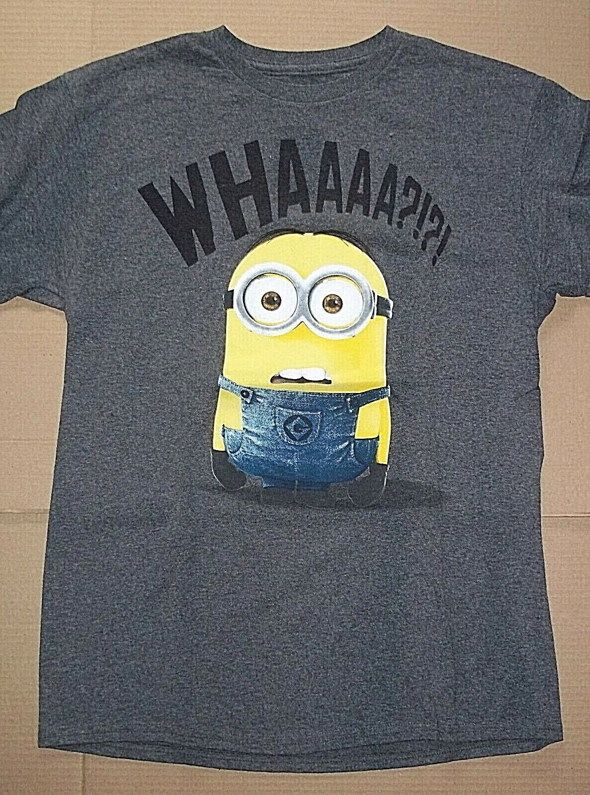 Despicable Me Minions WHAAAA? Mens Unisex T-Shirt -Available Med to 2x