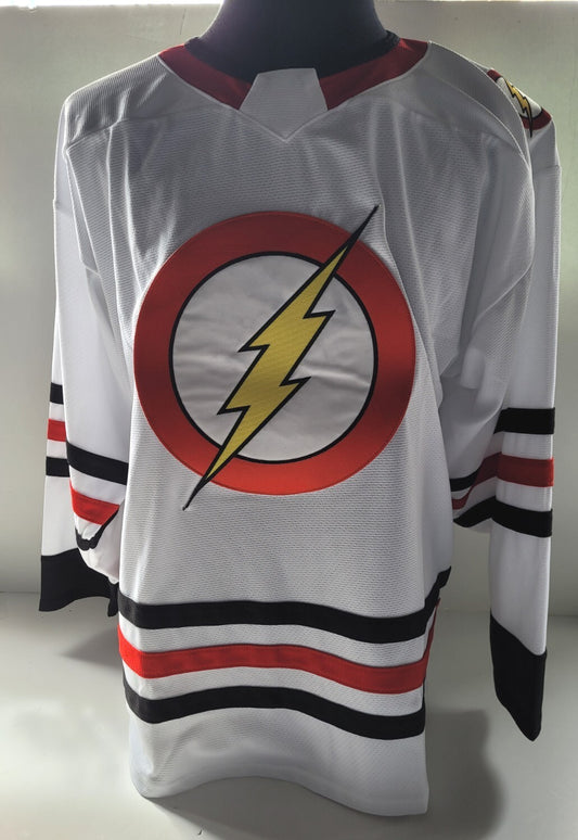 The Flash Logo (DC Comics) Pro Model Mens Hockey Jersey -Available sm to 3x -New