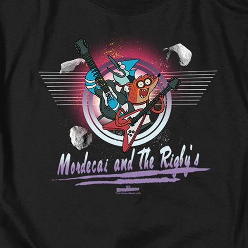 The Regular Show "Mordecai & the Rigbys"  Mens T-shirt -Available Sm to 5x