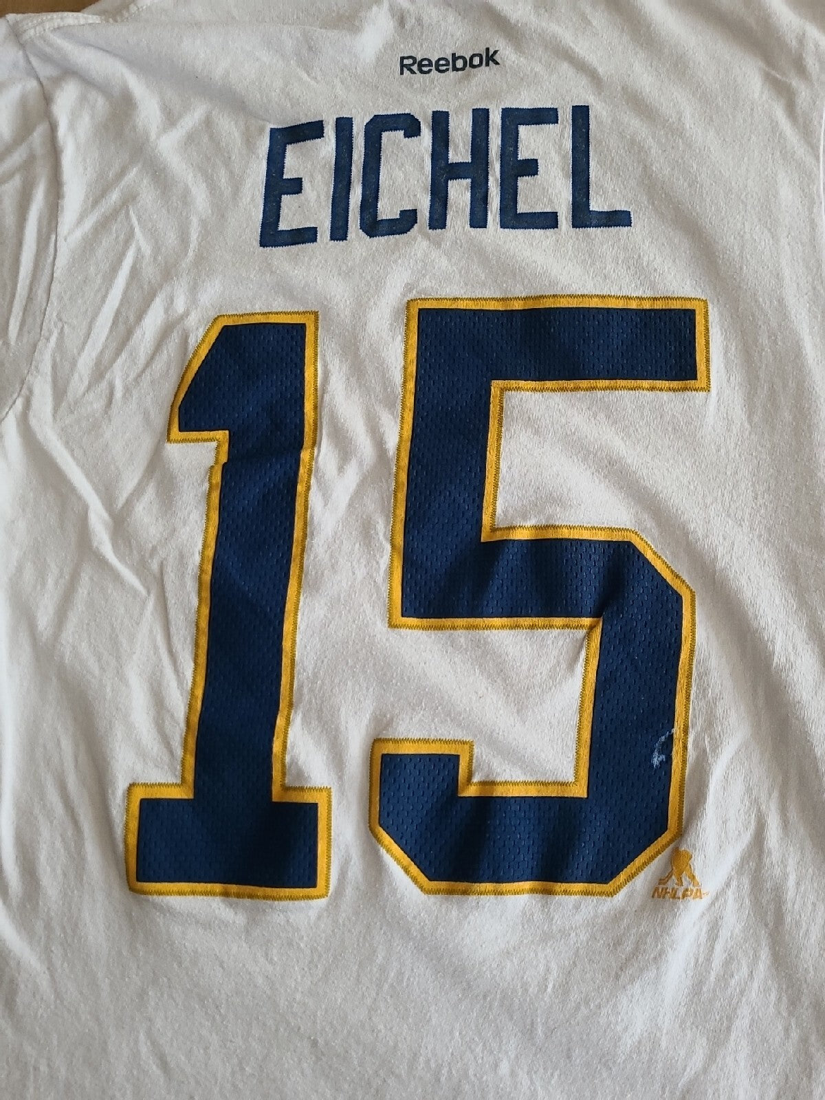 NHL Buffalo Sabres Reebok #15 Jack Eichel Men Small T-shirt