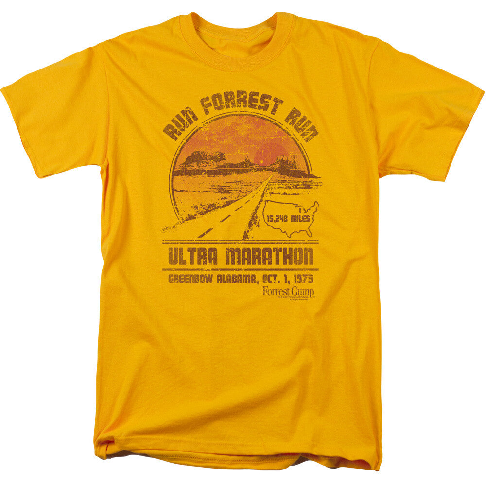 Forrest Gump "Run Forrest Run, Marathon" Mens Unisex T-Shirt -Available Sm to 3x