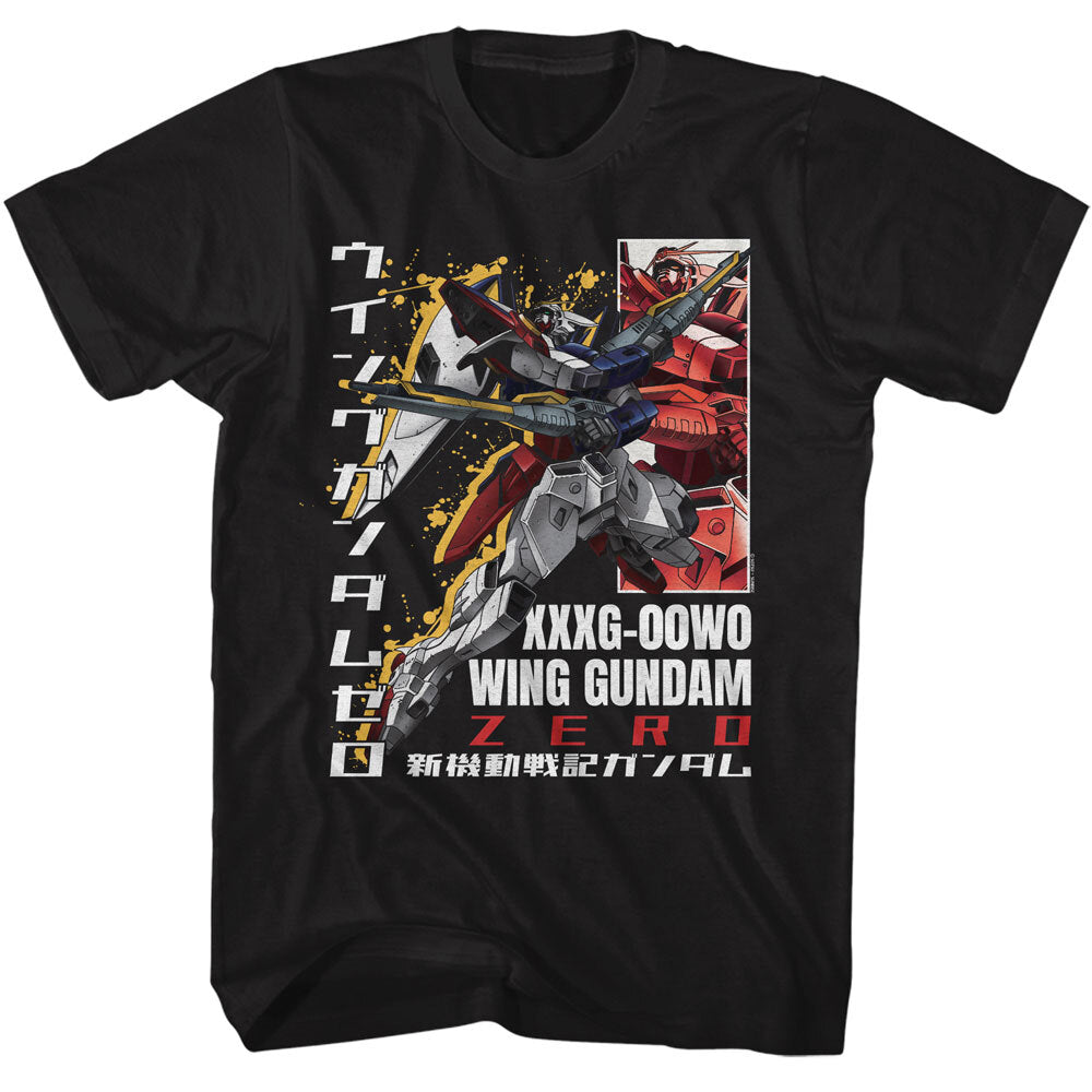 Gundam Wing "XXXG -00W0 Wing Gundam Zero" Mens T-Shirt -Available sm to 3x -new