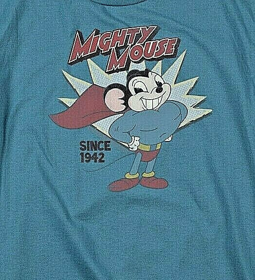 Mighty Mouse "Since 1942"  Mens Unisex T-Shirt. Available Sm to 5x