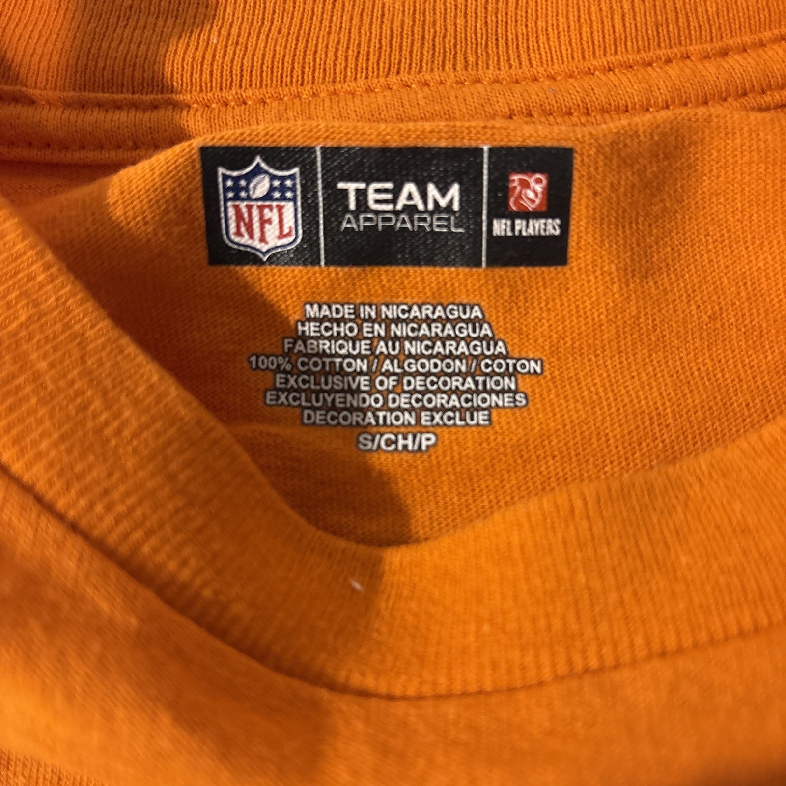 Denver Broncos #18 Peyton Manning Mens Small Unisex T-shirt by Team Apparel
