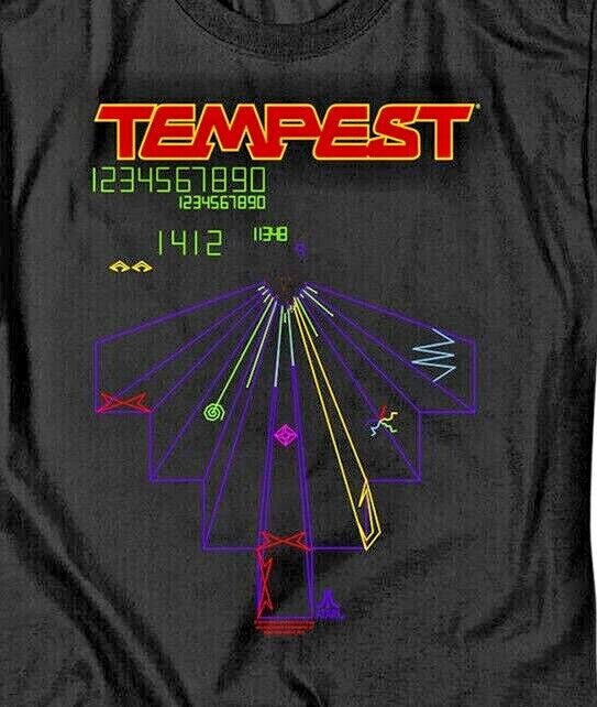 Atari Games "Tempest" Mens Unisex T-shirt -Available in Sm to 6x -new