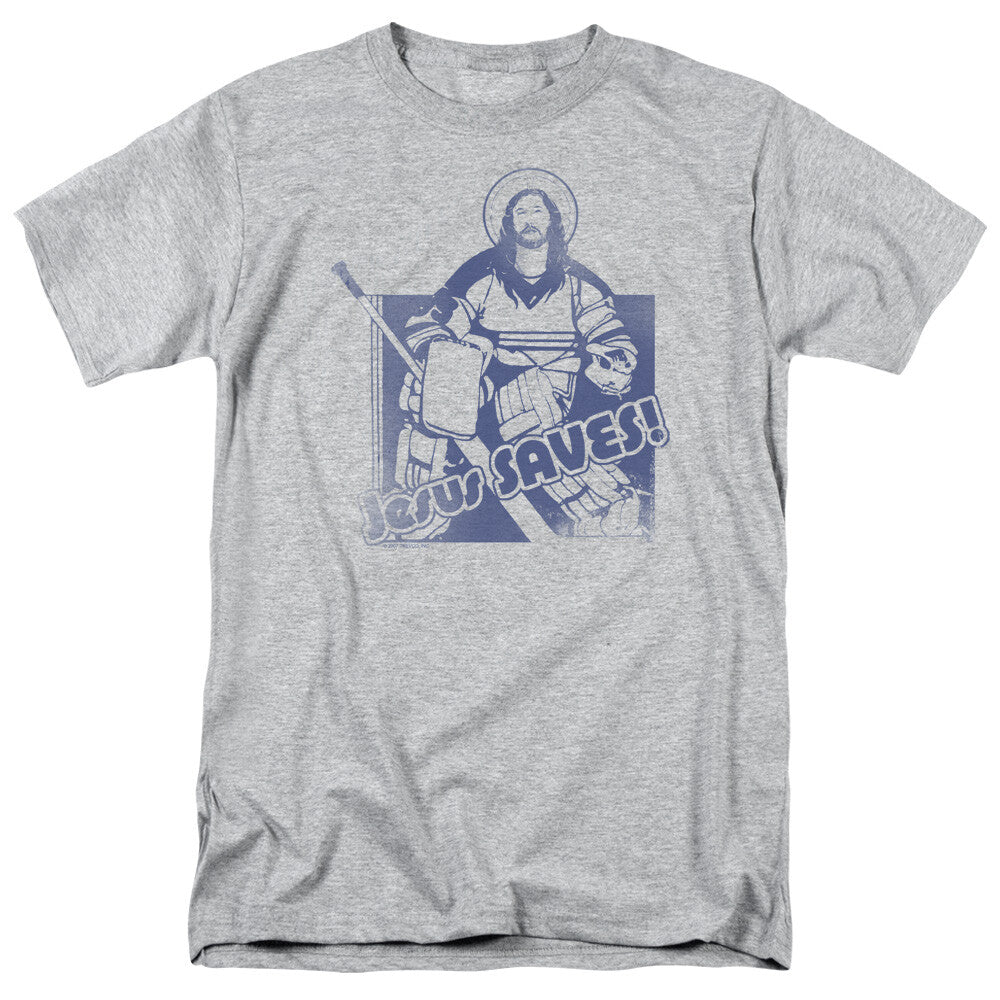 Jesus Save, "Hockey Parody" Mens Adult Mens T-Shirt  -Available Sm to 5x