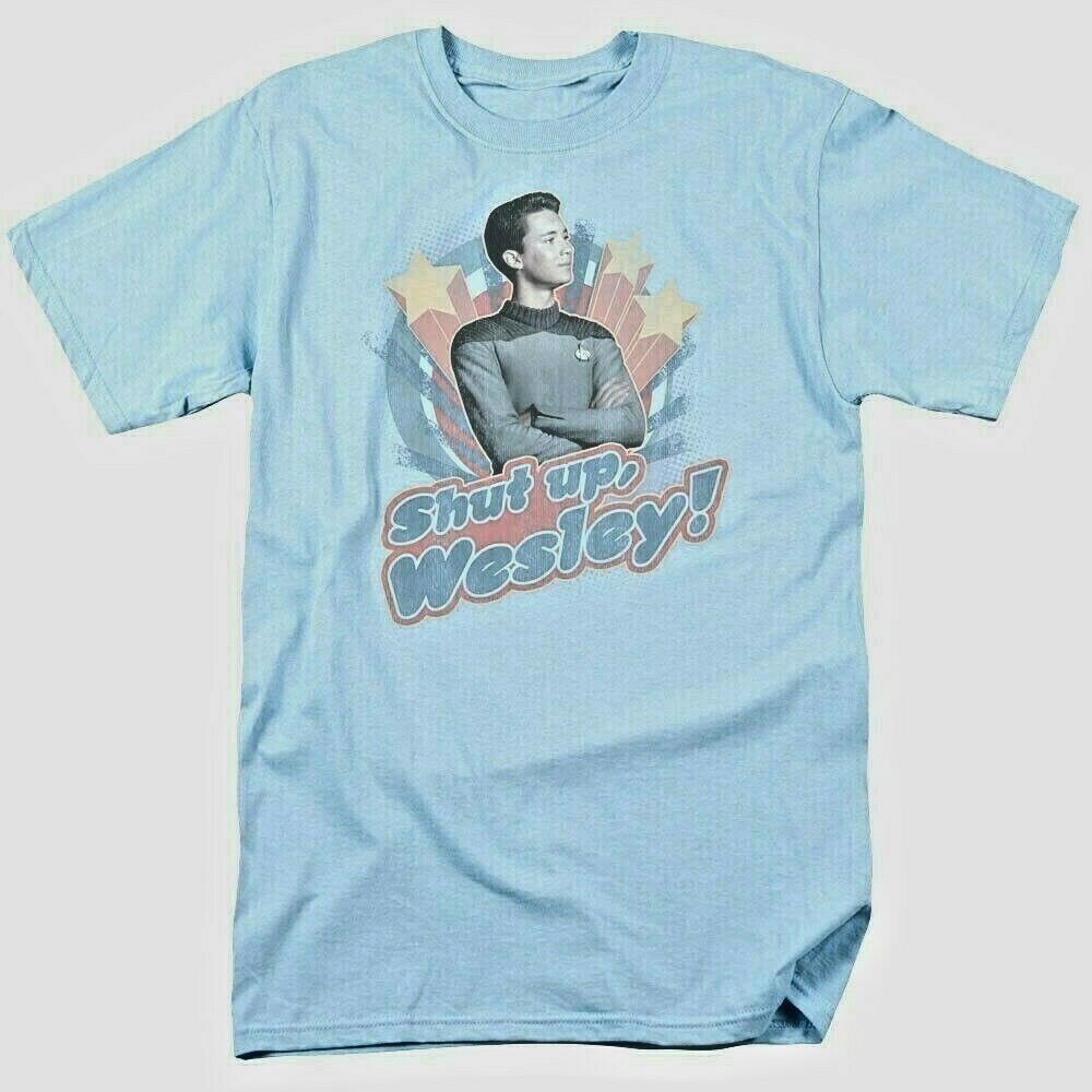 Star Trek The Next Generation "Shut up Wesley" Mens T-Shirt - Available Sm to 3x