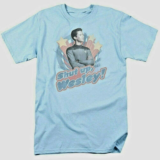 Star Trek The Next Generation "Shut up Wesley" Mens T-Shirt - Available Sm to 3x