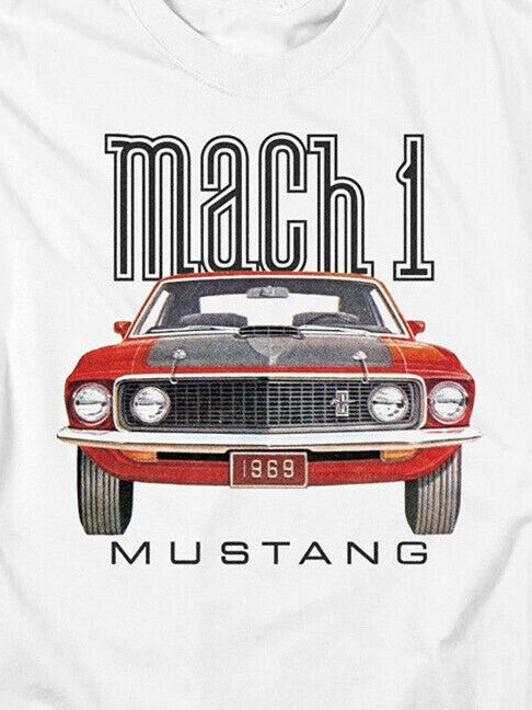 Ford Mustang 1969 Mach 1 Mens Unisex T-Shirt. Available Sm to 5x -new