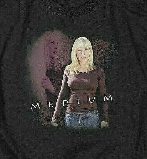 "Medium" TV Show, Patrica Arquette  Mens Unisex T-Shirt, Choice Sm to 5x -new