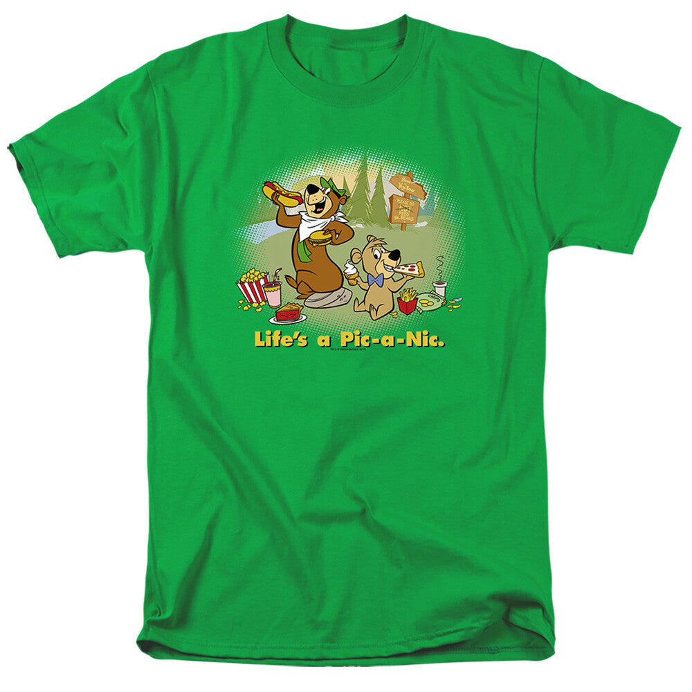 Yogi Bear "Life's A Pic-a-nic" Mens Unisex T-Shirt - Available in Sm to 3x
