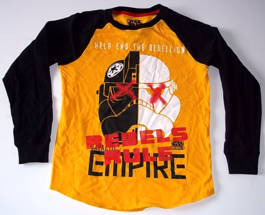 Boys L Star Wars Help End The Rebellion Long-Sleeve T-Shirt - New Old Stock