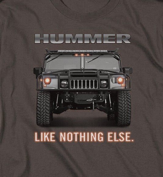 GMC Hummer "Like Nothing Else" Mens Unisex T-Shirt, Available Sm to 5x -New