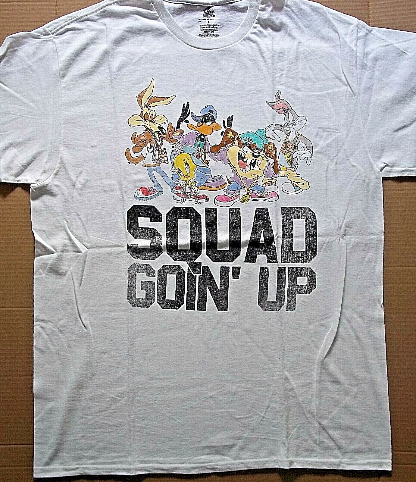 Looney Tunes "Squad Goin' Up" Mens Large Adult Unisex T-Shirt - New