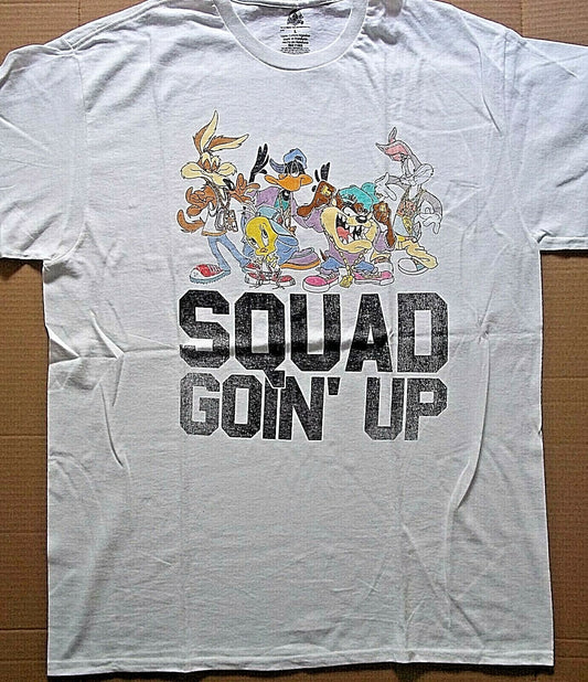 Looney Tunes "Squad Goin' Up" Mens Large Adult Unisex T-Shirt - New