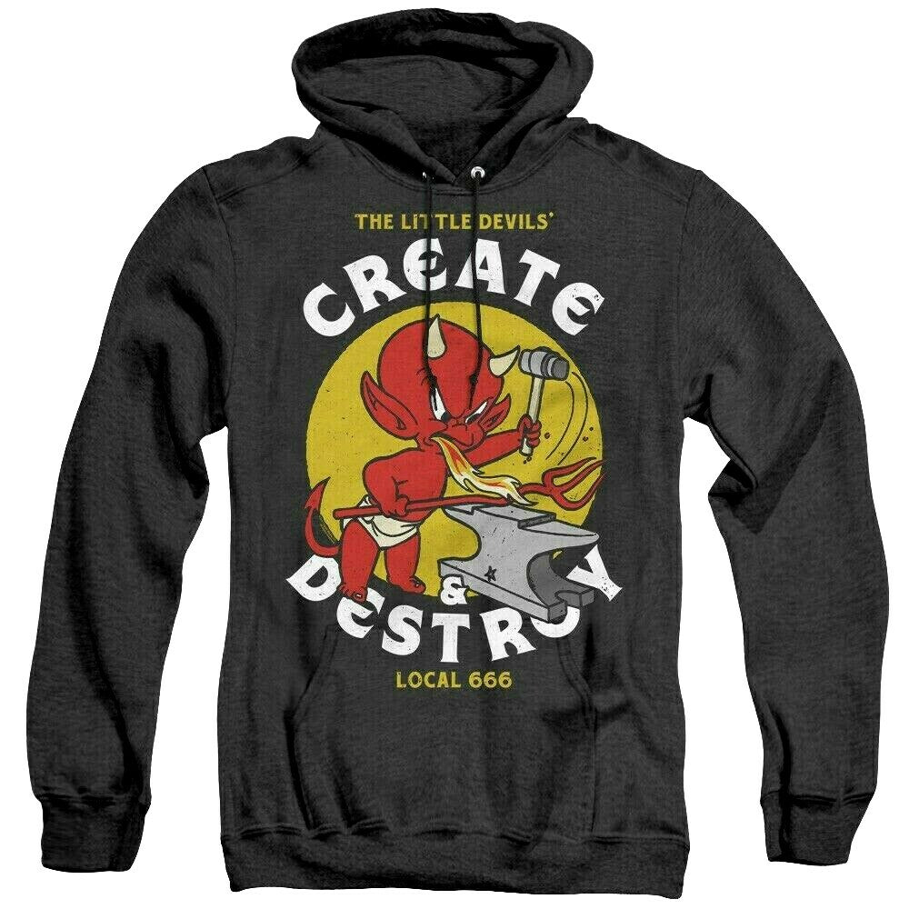 Hot Stuff "Create & Destroy" Mens Unisex Pull-Over Hoodies Available Sm to 3x