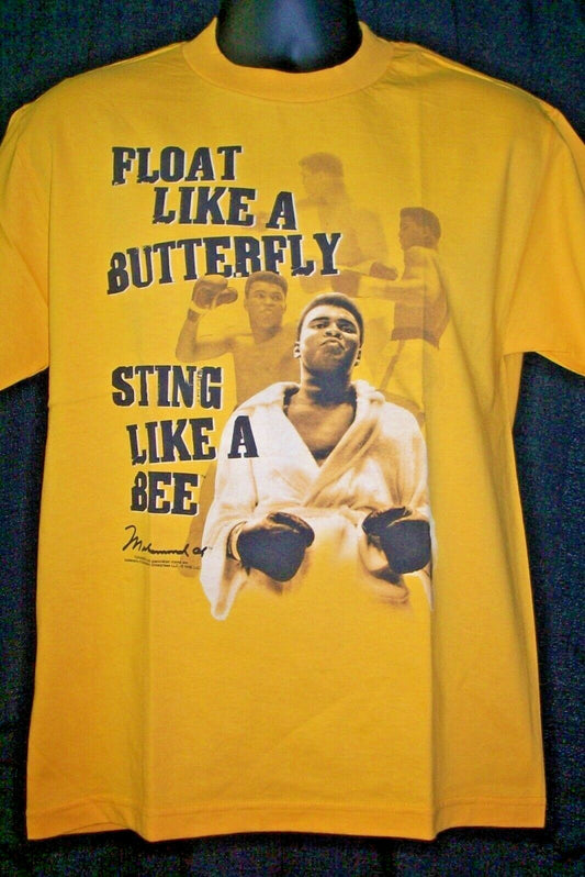 Muhammad Ali  "Float like a Butterfly...." Mens Small T-Shirt, New -Discontinued
