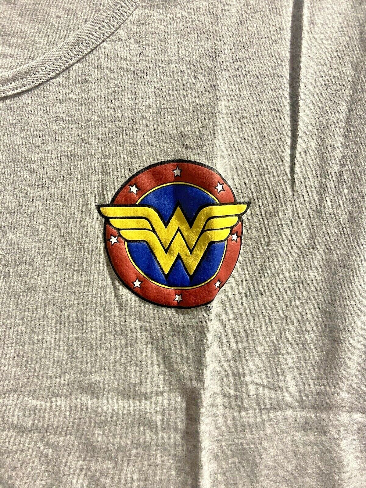 DC Wonder Woman Logo  Women's Juniors Cap Sleeve T-Shirt Available in S M  New