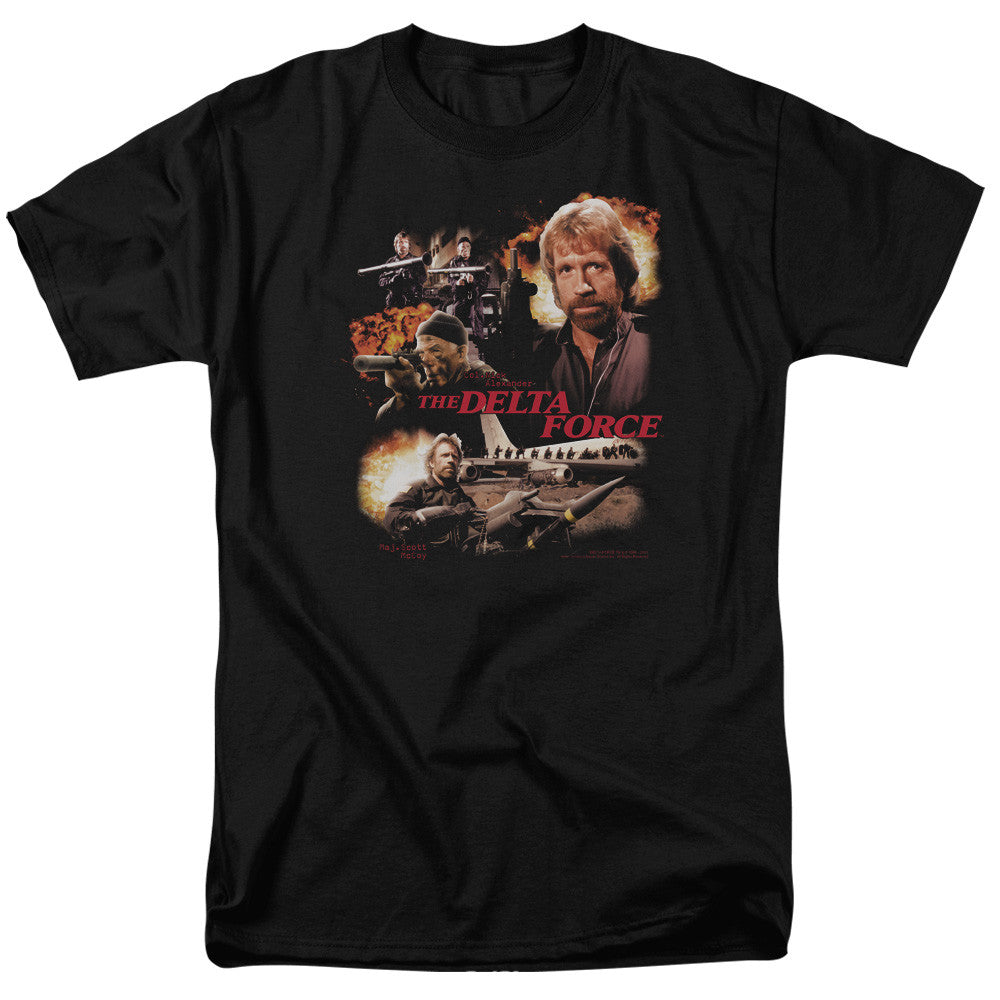 The Delta Force (Chuck Norris) Movie Poster Mens Unisex T-Shirt, Choice Sm to 5x