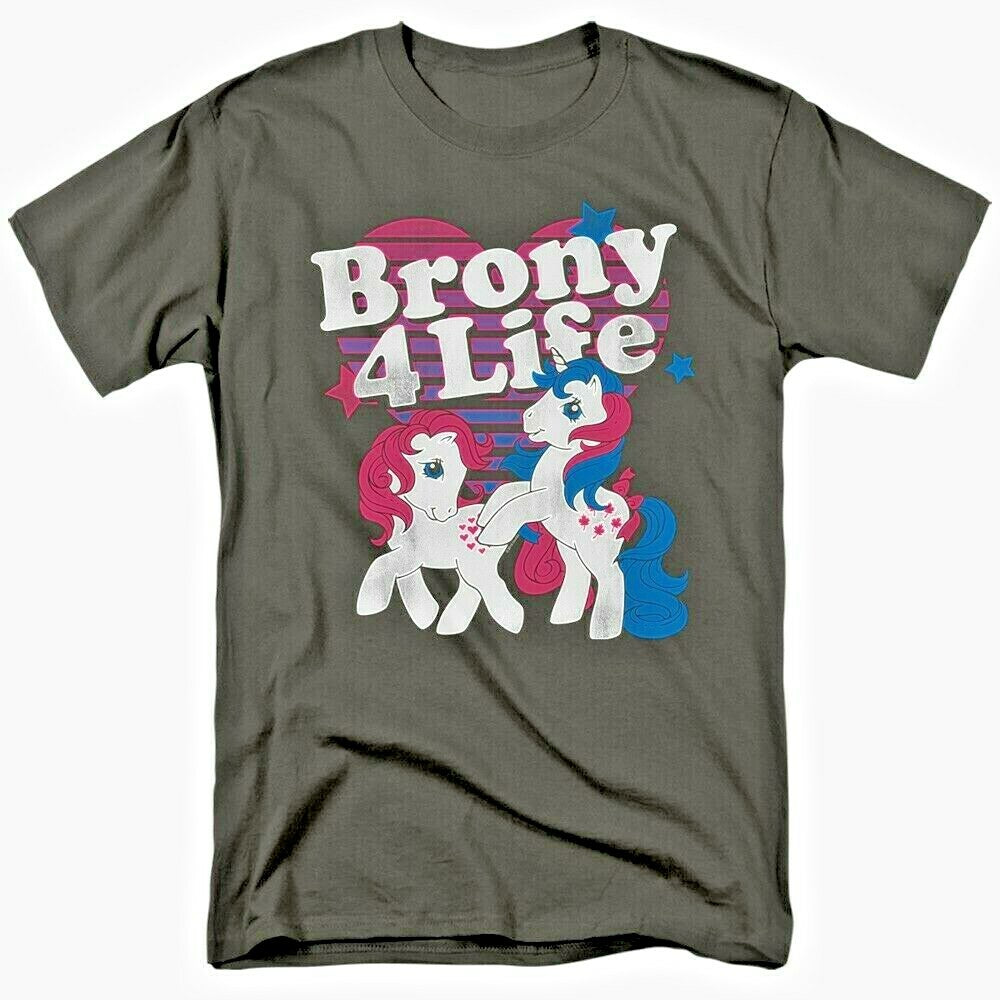 My Little Pony "Brony 4 Life" Mens Unisex T-Shirt Available Sm to 3x -New