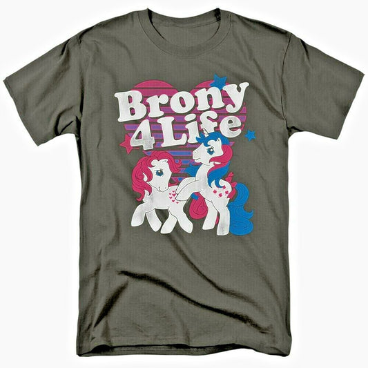 My Little Pony "Brony 4 Life" Mens Unisex T-Shirt Available Sm to 3x -New