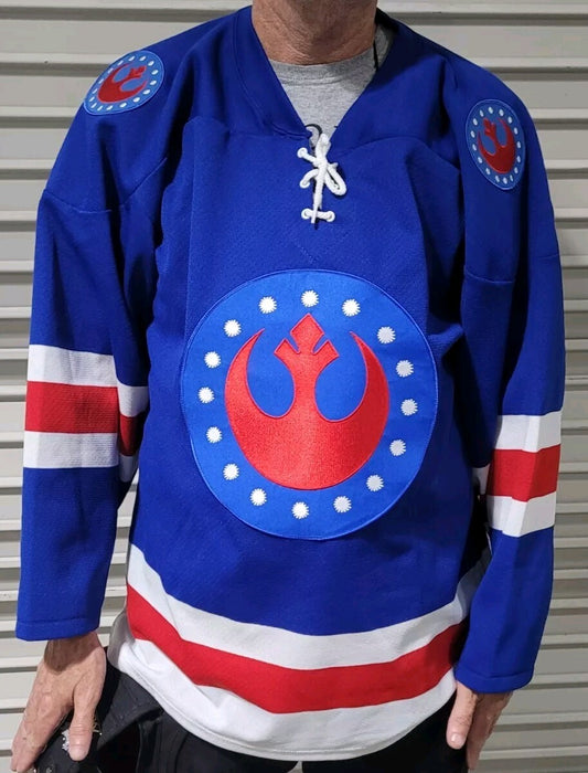 Star Wars Rebel Forces Logo Pro Model Mens Hockey Jersey -Available Sm to 3x