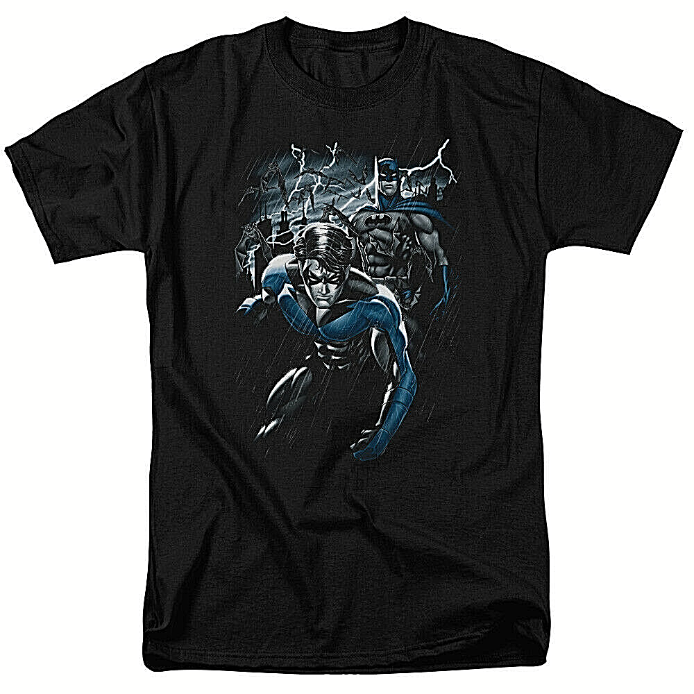 DC Comics "Nightwing with Batman" Mens Unisex T-Shirt -Available Sm to 5x