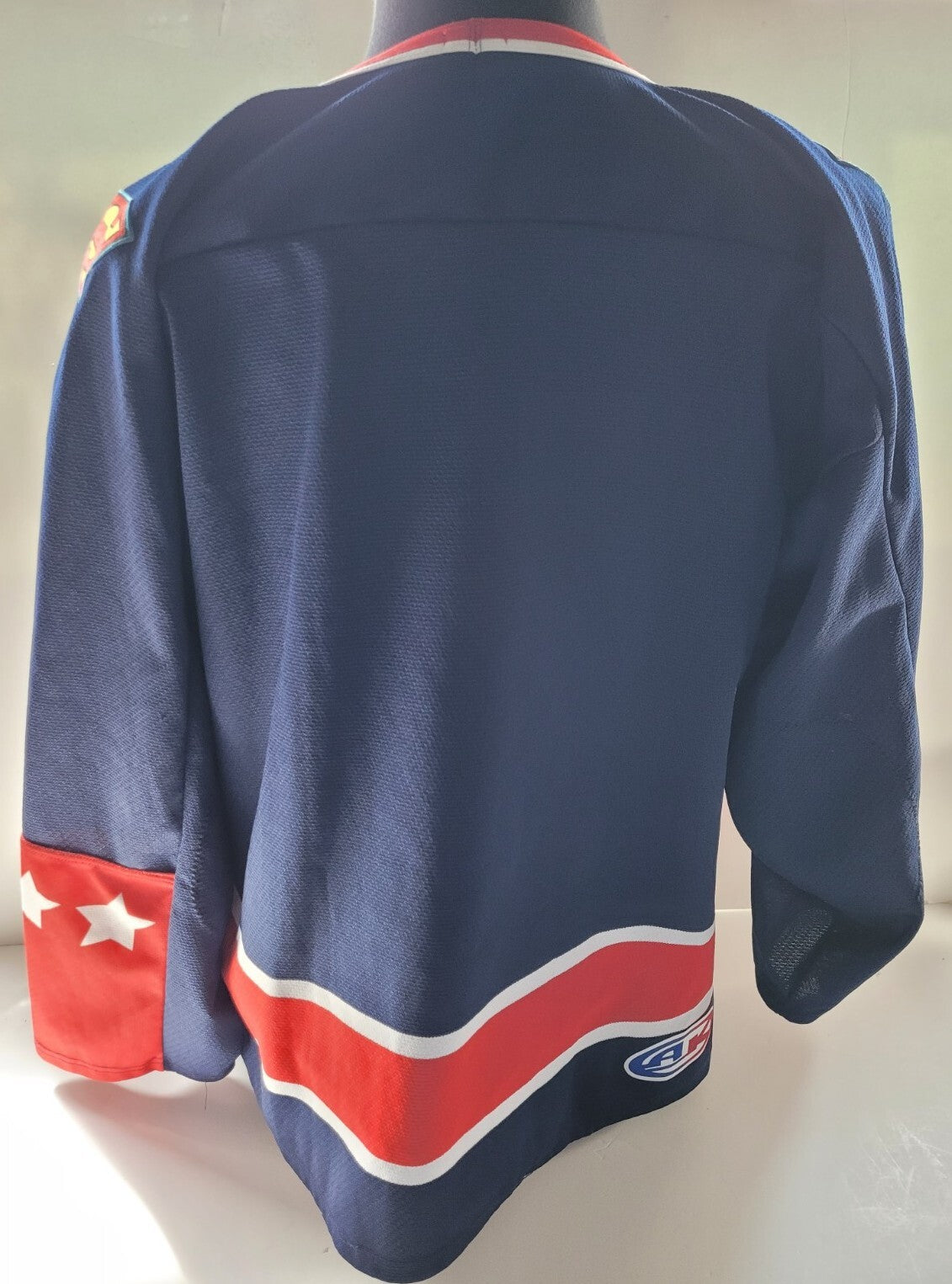 DC Comic, Superman Logo Pro Model Mens Hockey Jersey -Available in sm to 3x