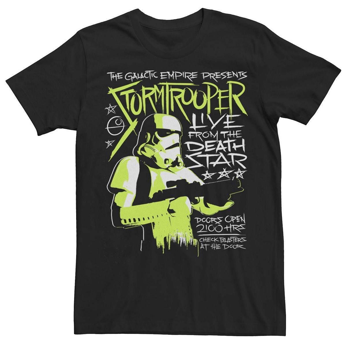 Star Wars "Stormtrooper, Live from the Deathstar" Men T-Shirt, Available Sm 2x -