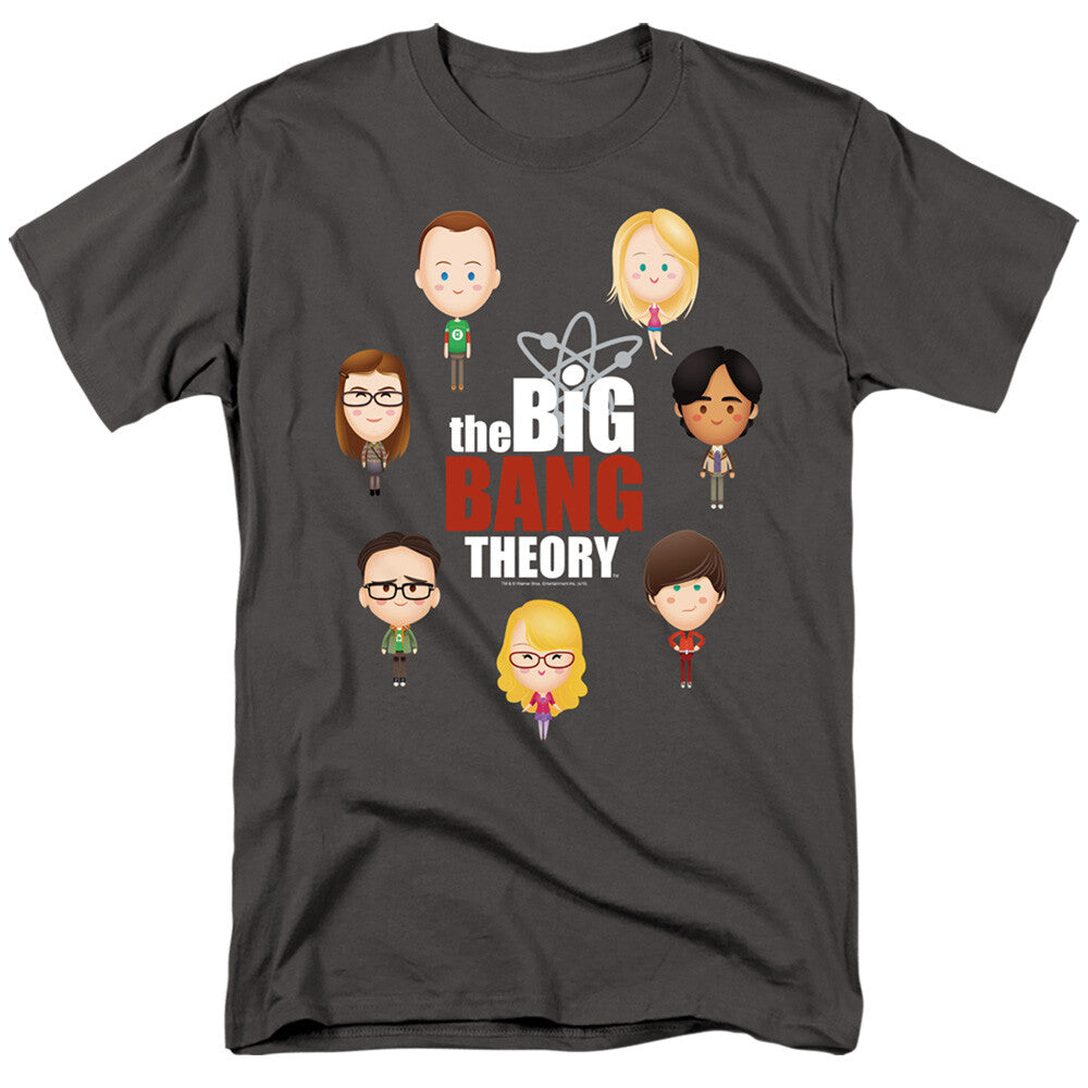 Big Bang Theory "Emoji Cast" Mens Unisex T-Shirt -Available Sm to 5x -new