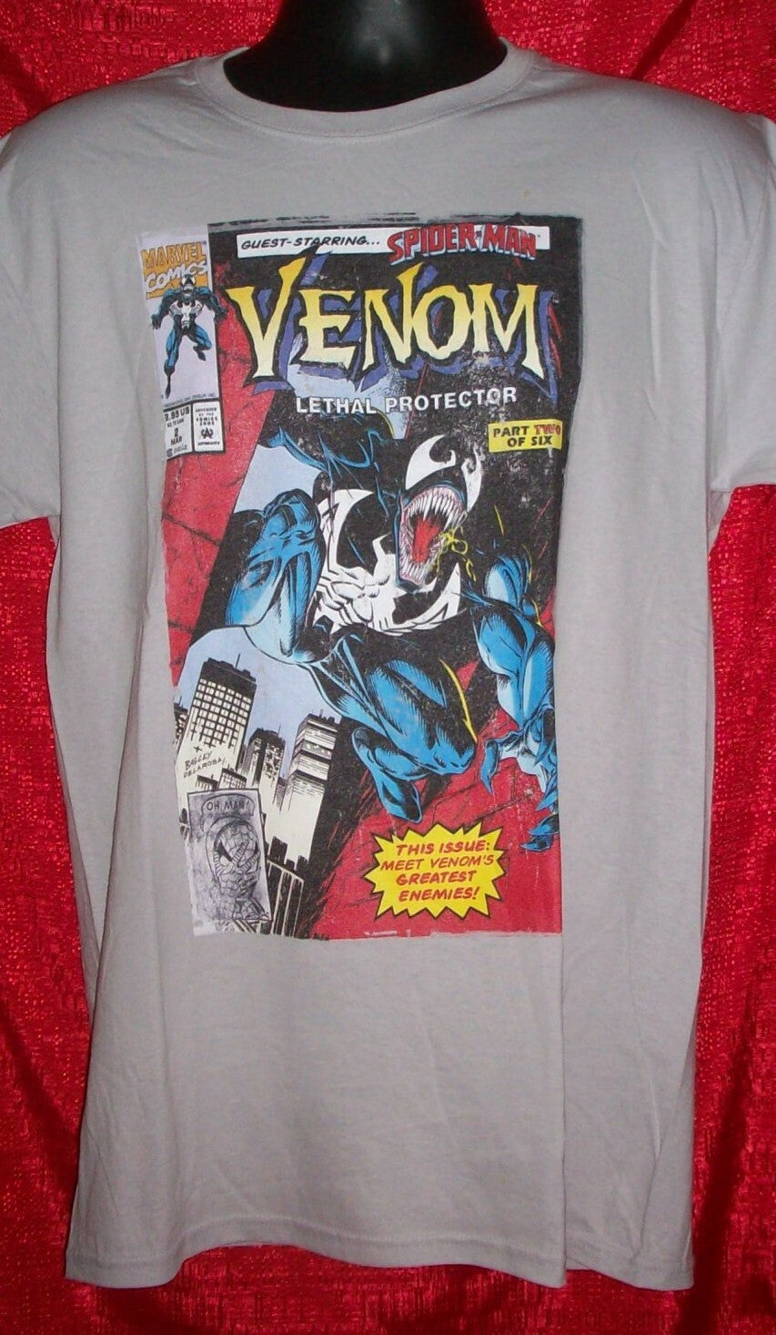 Marvel Venom Comic Cover T-Shirt - M Adult Unisex - NOS