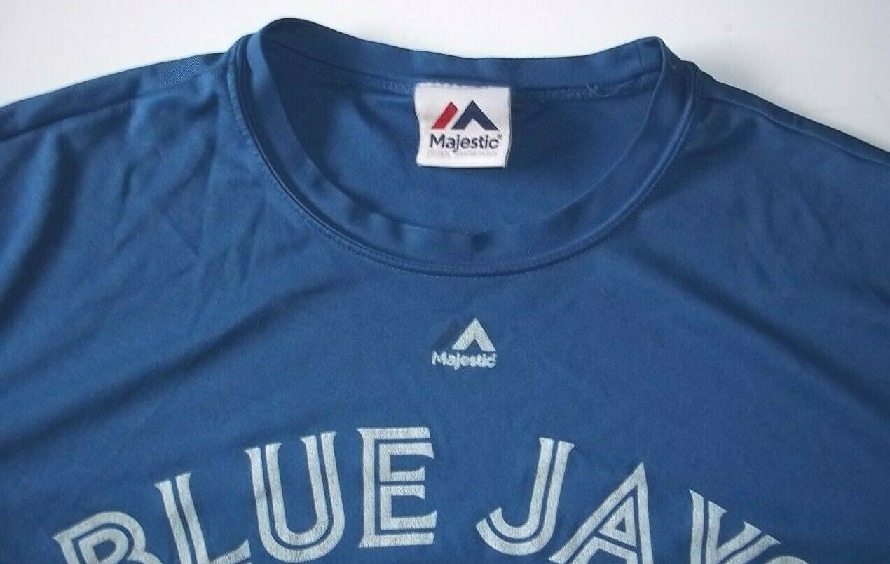 MLB Toronto Blue Jays Mens Small Polyester T-Shirt - Gently Used