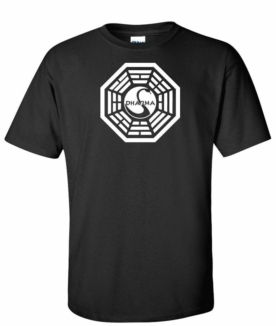 Lost TV Series "Dharma Logo" Mens Unisex T-Shirt - Available Sm to 2x -new